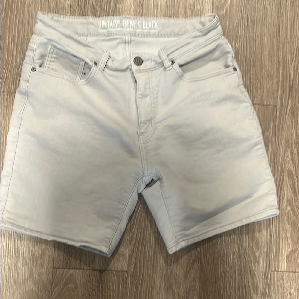 Vintage Genes & Black Light Wash High-Rise Jean Shorts